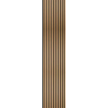 Aura - Akoestische Panelen NATUREL EIKEN 280/240x60cm 3-zijdig houtfineer AquaFlame Luxury