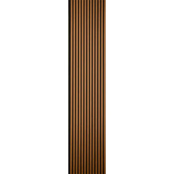 Aura - Akoestische Panelen TEAK 280/240x60cm  3-zijdig houtfineer AquaFlame Luxury